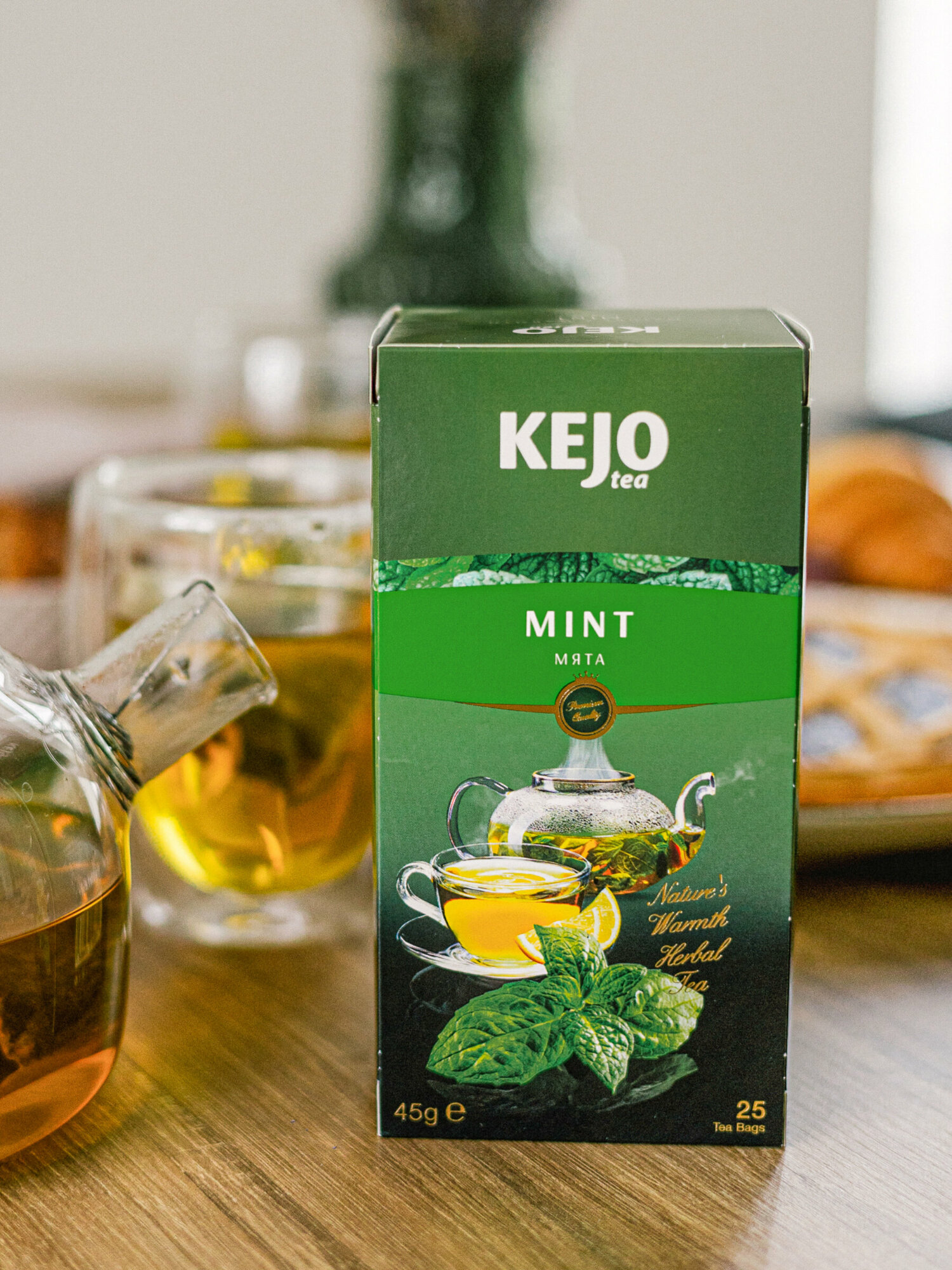 Мята KEJOfoods MINT в пакетиках 25*1,8гр картон - фотография № 18