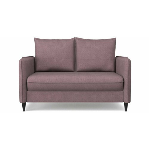 Диван-кровать раскладной PUSHE Фьорд Smart 120, рогожка, коричневый Jazz 10