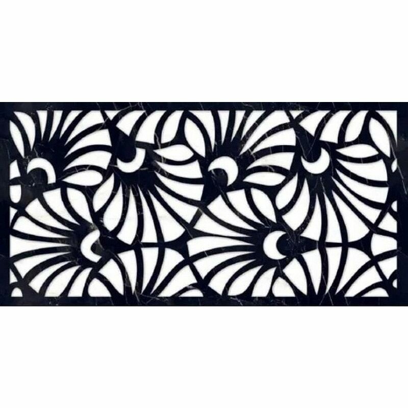 фото Керамогранит Art Ceramic Mira Black Decore 60x120 см (1.44 м2)
