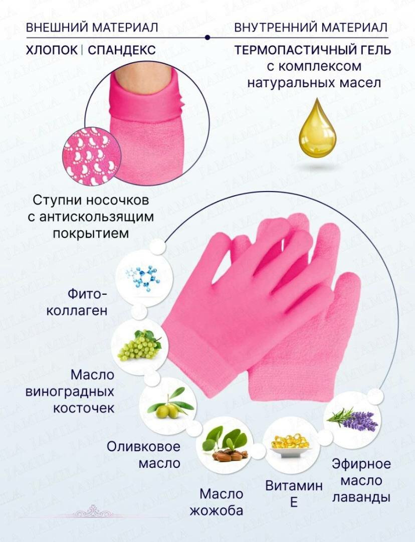 Набор увлажняющие перчатки и носки набор спа — фото 1