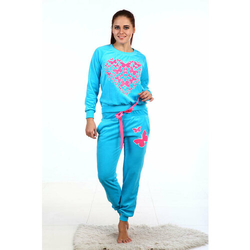 Комплект , размер 48, розовый, голубой