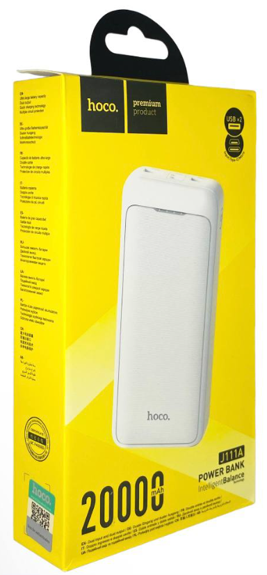 Внешний аккумулятор Hoco J111A 20000 mAh USBx2+Micro+Type-C