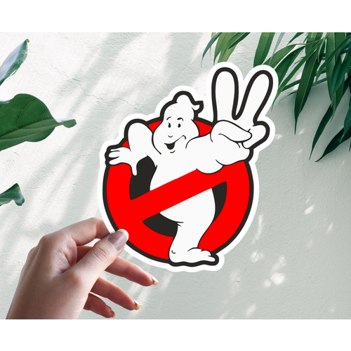Наклейка Стикер Охотники за привидениями знак Ghostbusters 20 см