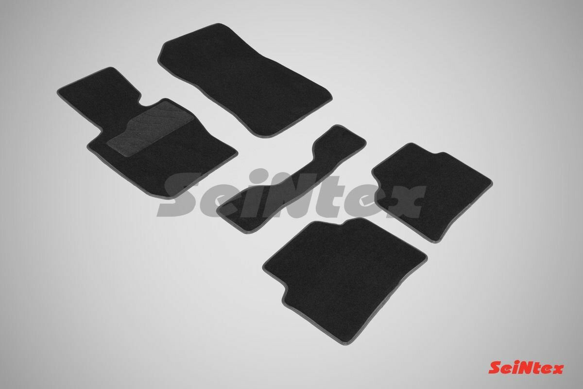 Ворсовые коврики LUX BMW 3 E90 4WD / БМВ 3 Е90 полный привод 2005-2013 черные Seintex 87531