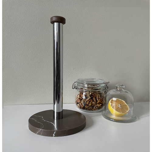 Держатель для бумажных полотенец из искусственного камня Haifisch коричневый мрамор 990₽