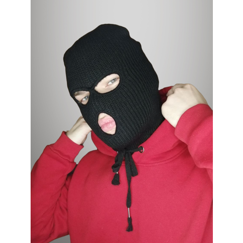 фото Балаклава маска-балаклава, размер 50, черный нет бренда