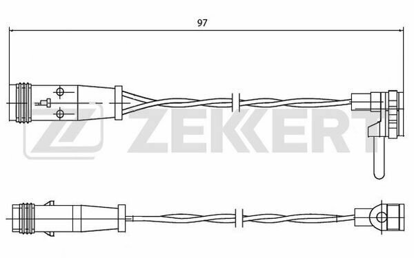 Датчик износа колодок - Zekkert арт. BS8009