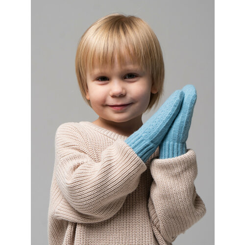 фото Варежки , размер м, голубой hand made tubatay