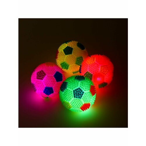 Мячик светящийся для собак TPR, 1шт (цвета разные) мячик для собак светящийся 6 5 см цвета разные 1шт