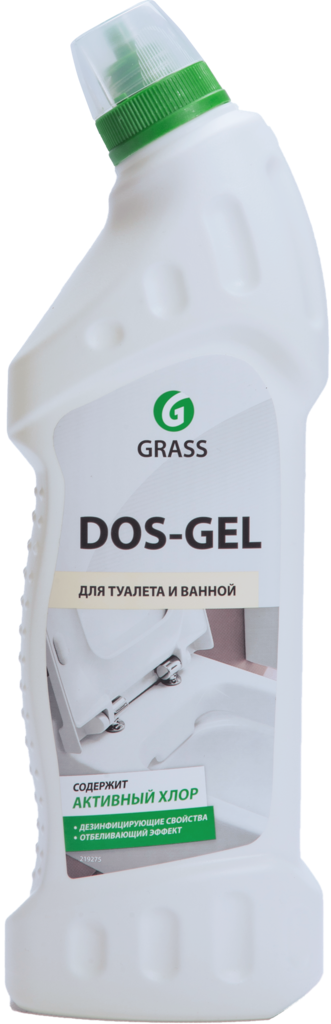 Средство Моющее Grass Dos-gel Щелочное Д/туалет и Ванных Комнат Пластик Флакон (россия) 750мл