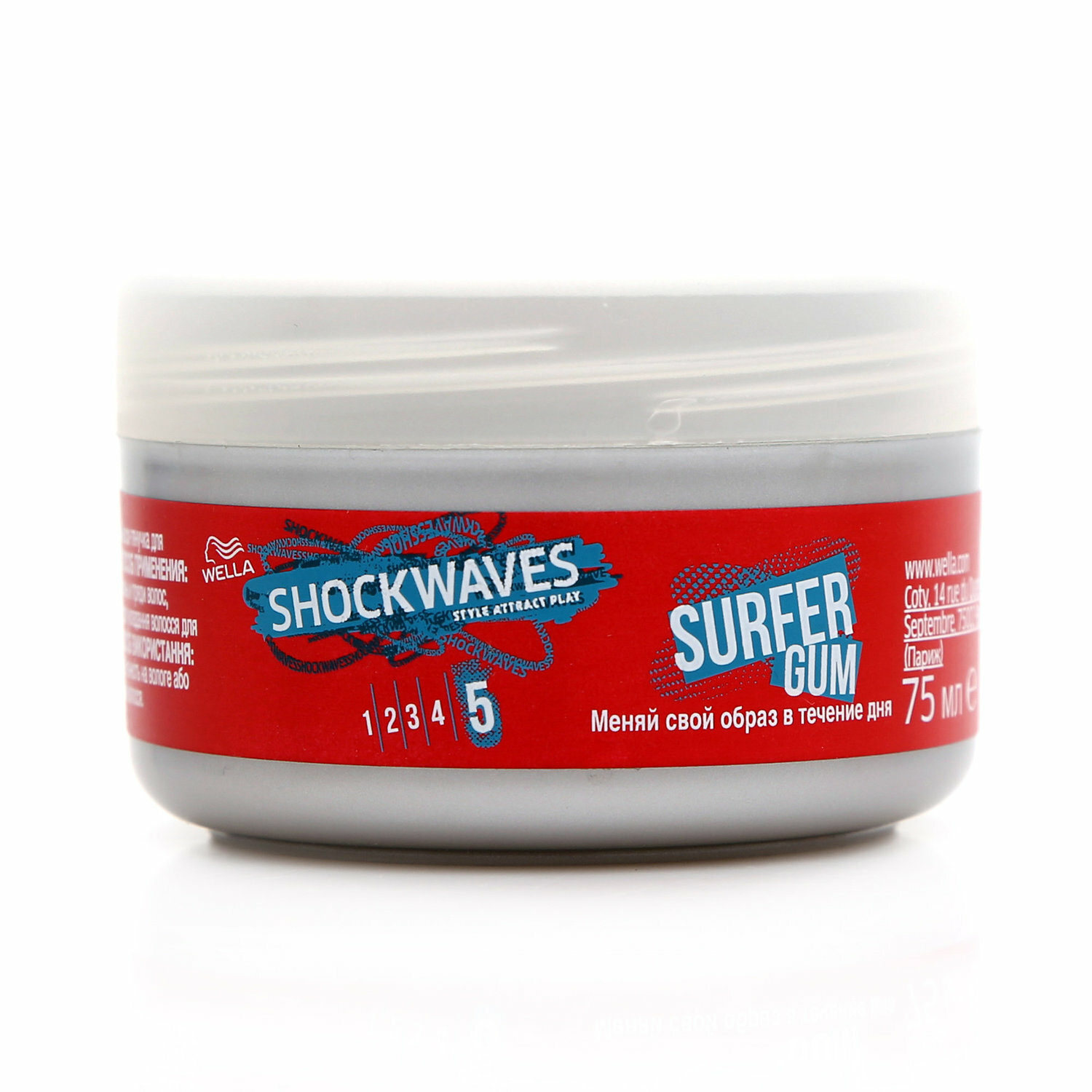 Воск-тянучка для укладки волос WELLA SHOCKWAVES "Surfer Gum", 75мл - фото №2