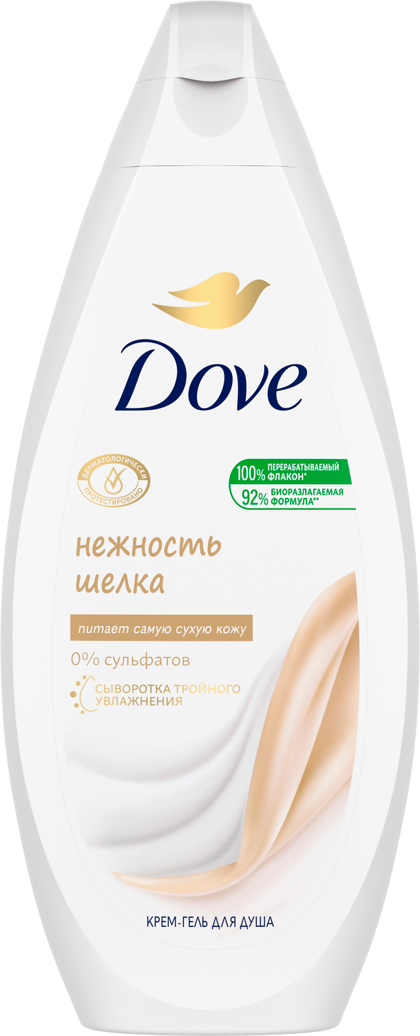 Крем-гель для душа Dove Нежность Шелка питание и уход с маслами