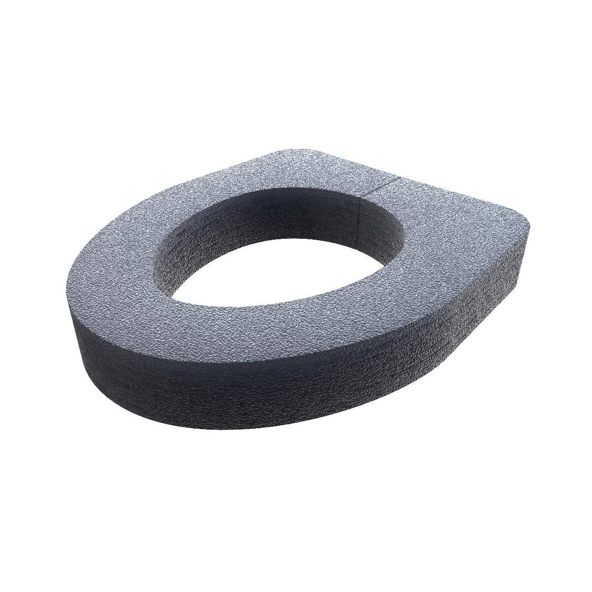 фото Сиденье для унитаза Тепофол, 445 х 378,5 х 50 мм, вспененный полиэтилен, черное