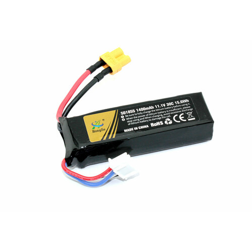 Аккумулятор Li-Pol 11.1V 401855 1400mAh разъем XT30-plug аккумулятор li pol 11 1v 802555 1800mah разъем xt30 plug