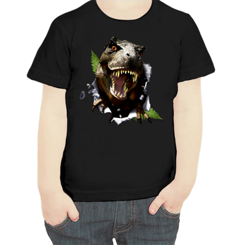 фото Футболка , размер 104, черный нет бренда