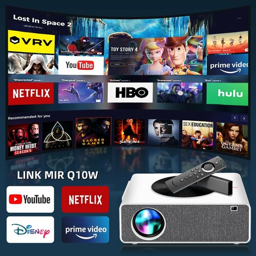 LINK MIR - Q10W Full HD проектор с поддержкой 5G Wi-Fi 1920 x 1080 Smart Projector Supplier 2399000₽