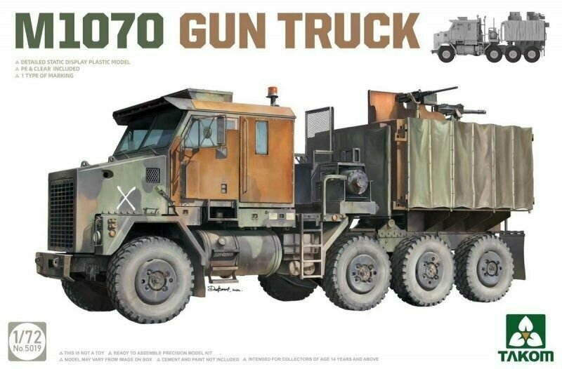 Сборная модель грузовика M1070 GUN TRUCK