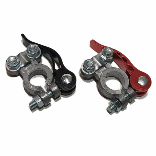 Клеммы АКБ TA-F32-A1 быстросъемные свинец, ком-2шт. (под зажим провода прижимной планкой посередине)