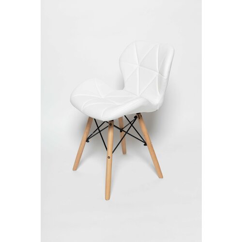 Кухонные стулья EAMES-LUX, 2 шт, PU-кожа, ножки бук + металл
