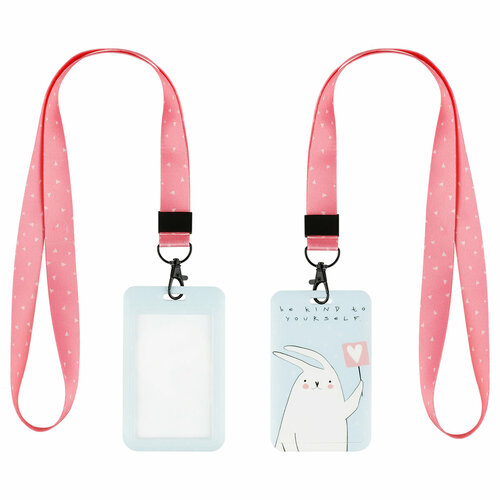 Бейдж вертикальный MESHU Kind bunny 11070мм лента с карабином 3D печать опп пакет с европодвесом 450₽