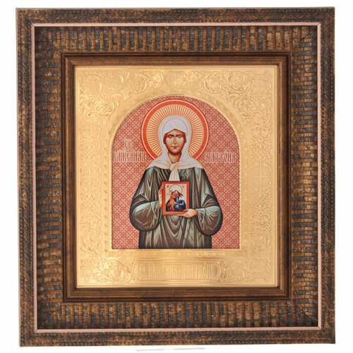 икона святая матрона московская размер 28х34 Икона Святая Матрона Московская Златоуст