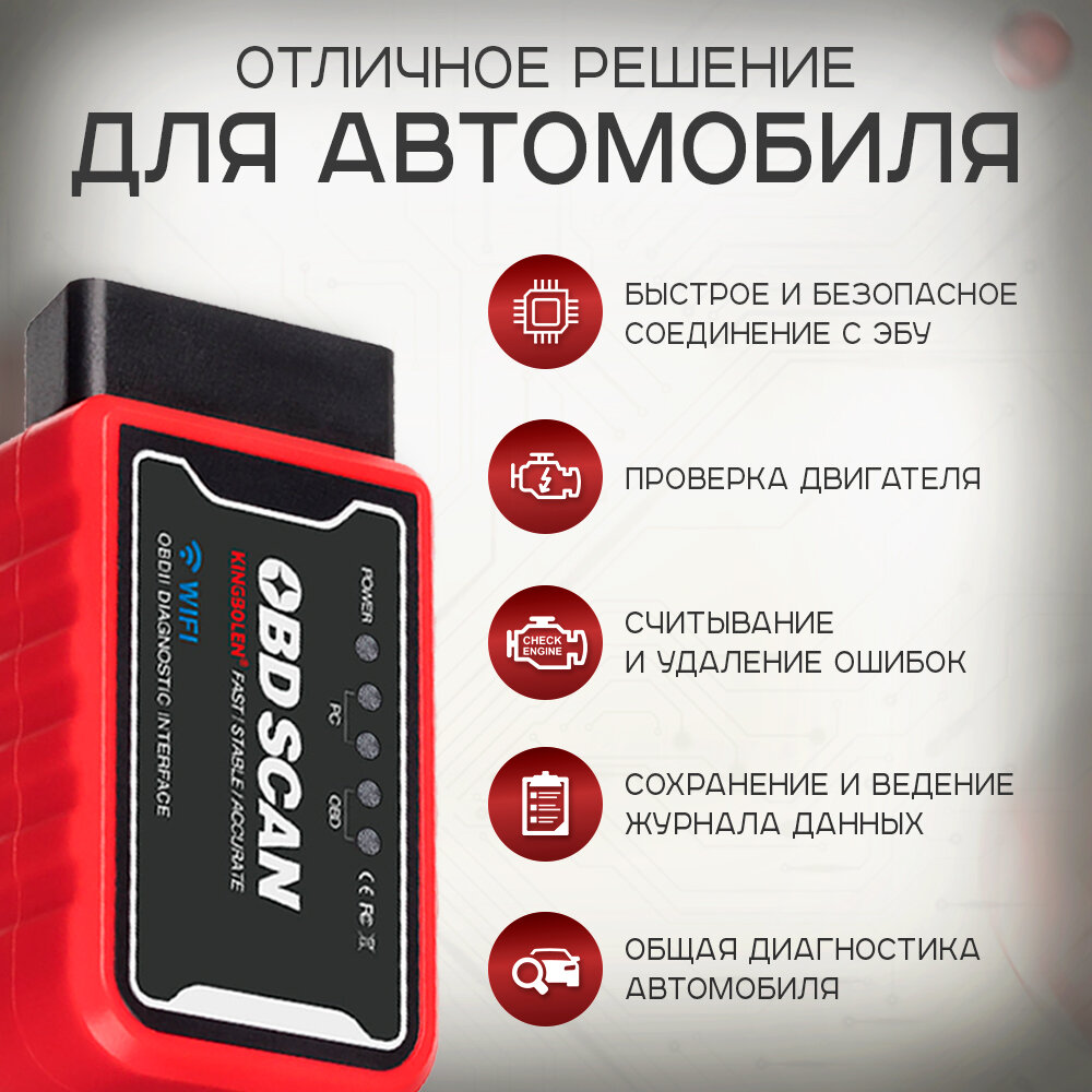 Wi-Fi ELM327 1.5 Автосканер WiFi Elm 327 OBD2 чип PIC18F25K80