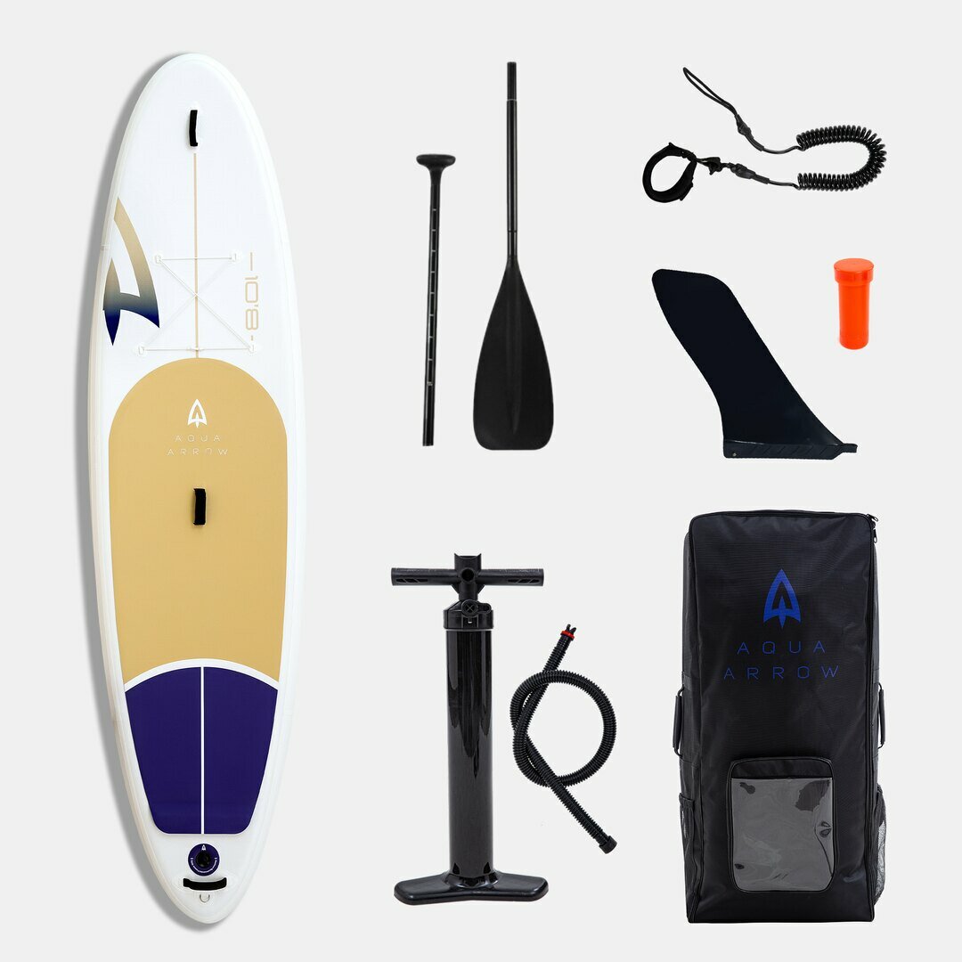 SUP доска Aqua Arrow Sand 10.8, надувная, для серфинга, с веслом, насосом, лишем и ремкомплектом(2025)
