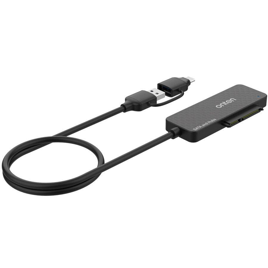 USB 30 + Type-C разветвитель хаб Onten на 4 выхода 3xUSB 30  1xSATA Adapter для ноутбука Macbook ПК