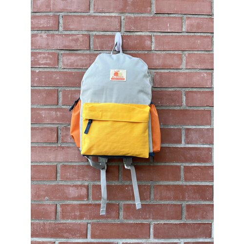 фото Lovey summer рюкзак городской, желтый, оранжевый, серый с желтым
