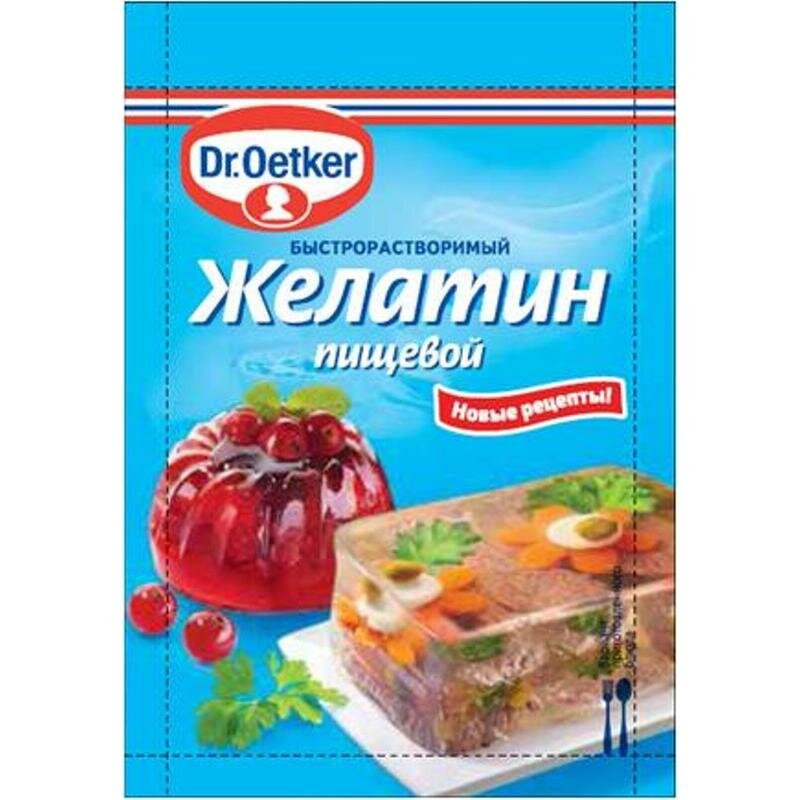 Желатин Dr.Oetker пищевой быстрорастворимый 30г Dr. Oetker - фото №11