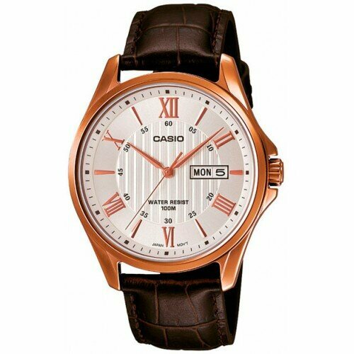 фото Наручные часы casio, коричневый, розовый