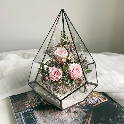 Флорариум с сухоцветами Роуз Severinside 4990₽