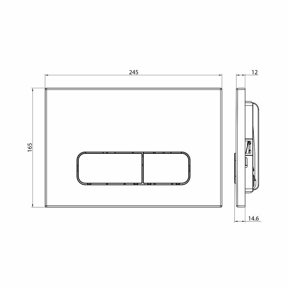 Клавиша для инсталляции CHARUS ELEGIA Графит — фото 1