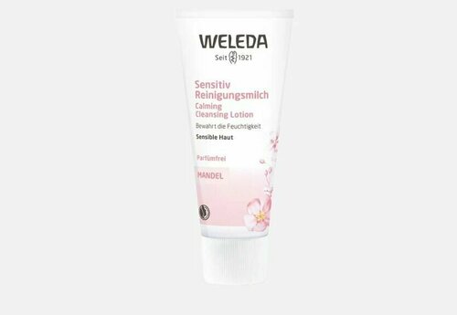 Молочко для лица деликатное очищающее weleda almond soothing cleansing lotion