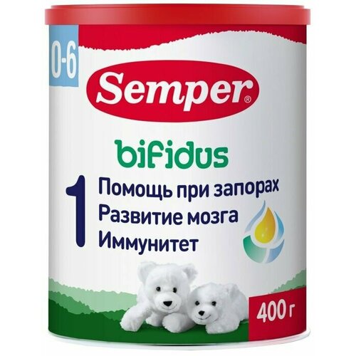 Semper Бифидус Нутрадефенс 1 - спец. мол. смесь, 0-6 мес, 400гр