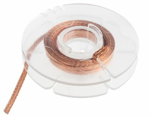 фото Оплетка Rexant 09-3002 для удаления припоя, медная, 1.5 мм x 1.5 м(25шт)