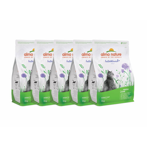 Almo Nature сухой корм Для кошек профилактика заболеваний ЖКТ ягненок 2 кг х 5 шт 11435₽