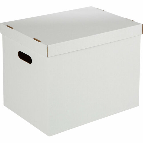 Короб архивный для хранения 390х320х290 белый усилен. дно 3шт/упак ККД-1 изготовленные на заказ картонные упаковочные отправки движущиеся транспортные коробки гофрированные коробки картонные коробки для упак