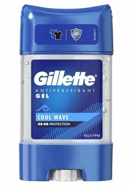 Gillette гелиевый дезодорант антиперспирант Cool Wave 2х70мл.