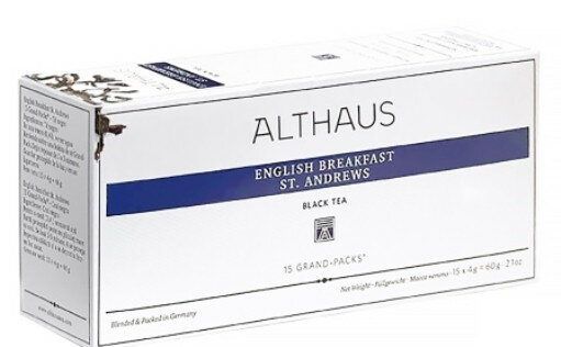 Althaus English Breakfast St. Andrews Grand Pack 15 пак x 4г черный чай (015)