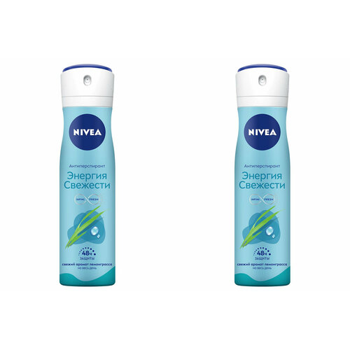 Дезодорант-антиперспирант спрей Nivea, Энергия свежести, женский, 150 мл, 2 уп