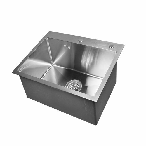 фото Кухонная мойка из нержавеющей стали с сифоном wisent ws35848 (58х48см)