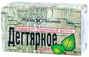 Невская Косметика Мыло кусковое Дегтярное, 140 г