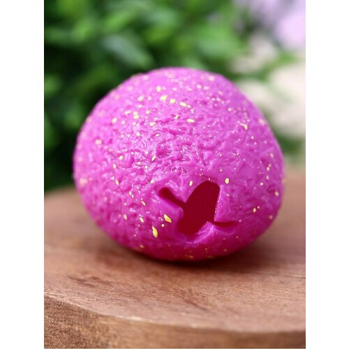 Сквиш игрушка антистресс яйцо динозавра Dinosaur egg purple 7х5 см 271₽