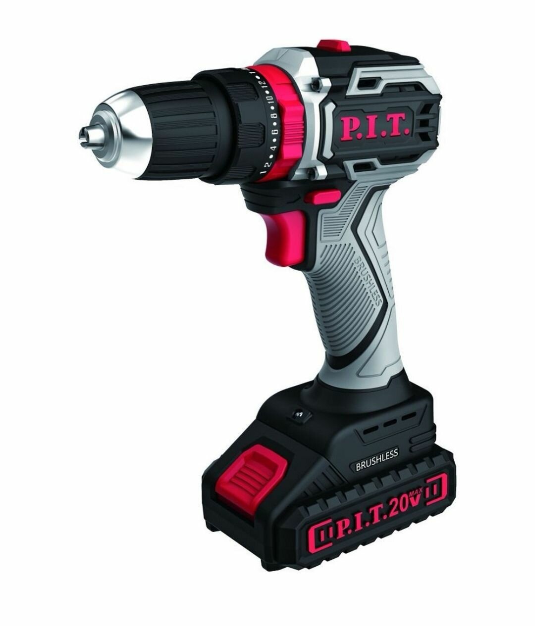 фото Бесщеточная аккумуляторная дрель-шуруповерт P.I.T. 20 В, 1.5 Ач. PSR18-D4