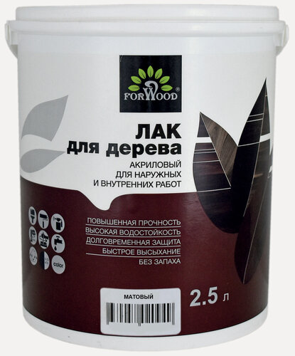 Изображение товара Лак для дерева 129 матовый 2,5 л