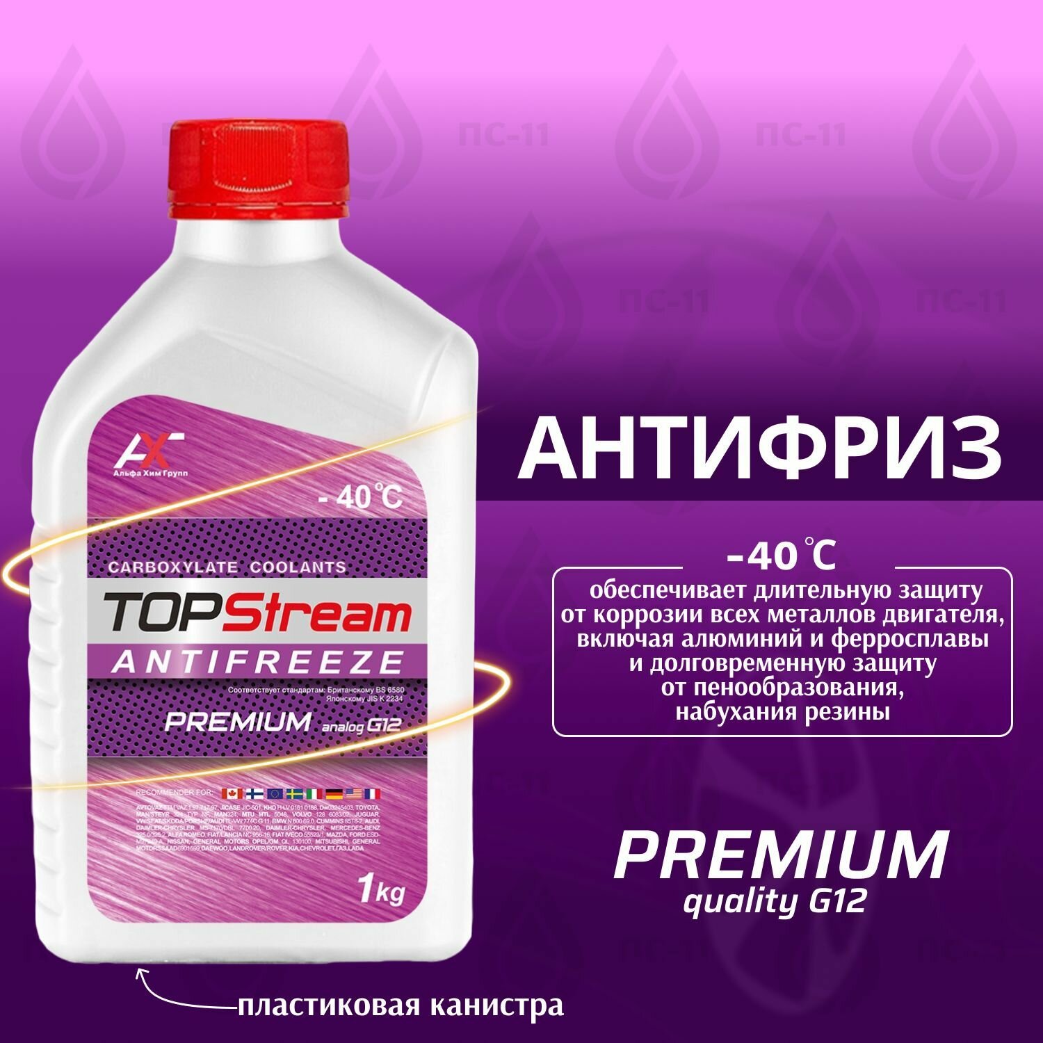 фото Антифриз TopStream Premium G12 1 л