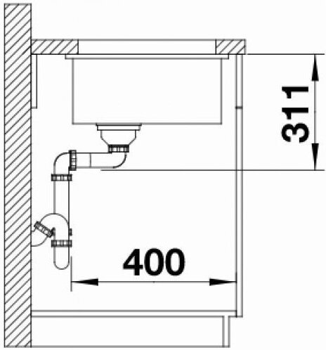 Мойка для кухни Blanco Subline 500-U Ceramic 523733 - фото №9