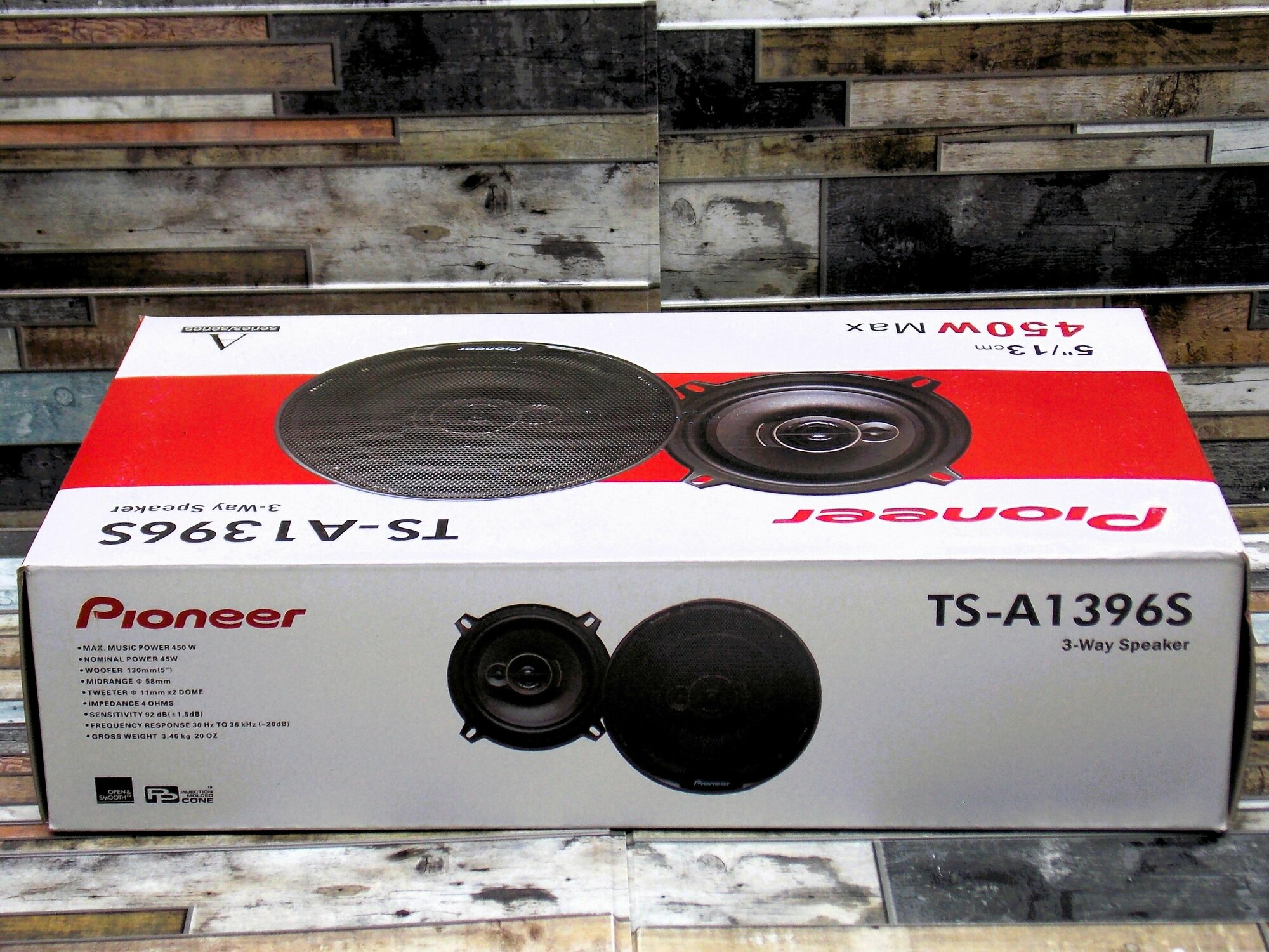 Автомобильные динамики Pioneer "TS-A1396", 13 См (5 Дюйм.), 450 Вт, Комплект из 2 штук, Коаксиальная акустика 2-х полосная, С защитными сетками — фото 1