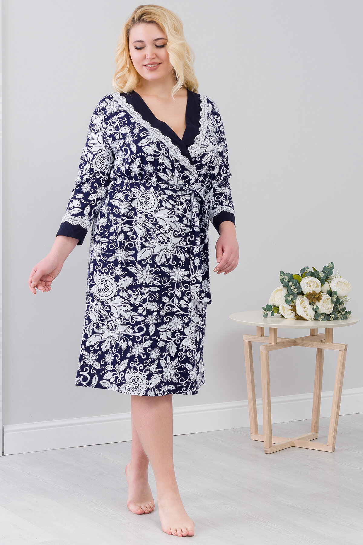 фото Халат домашний Ш'аrliзе 0761-09 42, Темно-синий